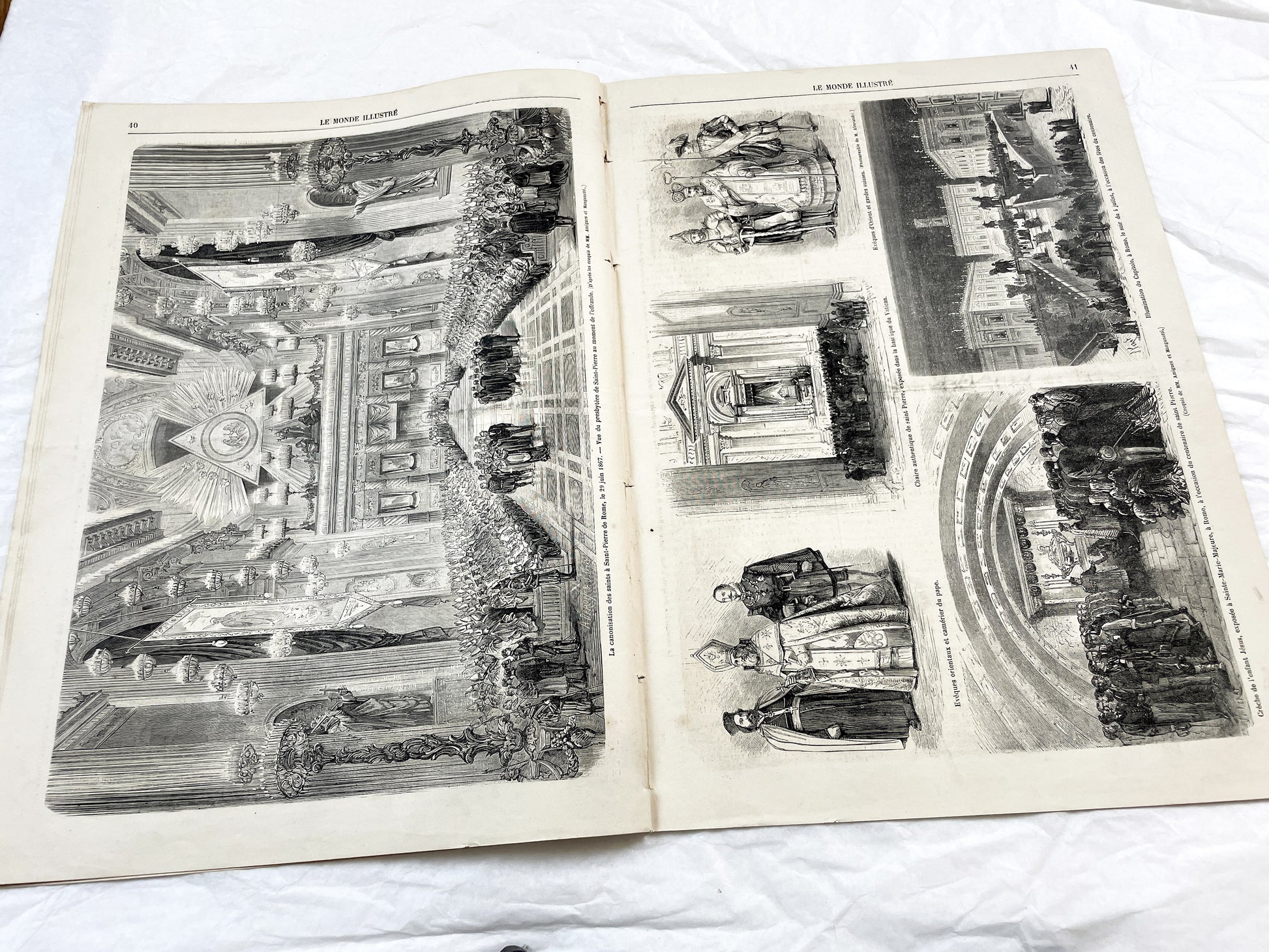 1860s - Stunning newspaper "Le monde illustré" with beautiful engravings - French newspaper from 1867 - 16 pages