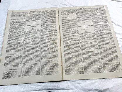 1860s - Stunning newspaper "Le monde illustré" with beautiful engravings - French newspaper from 1867 - 16 pages