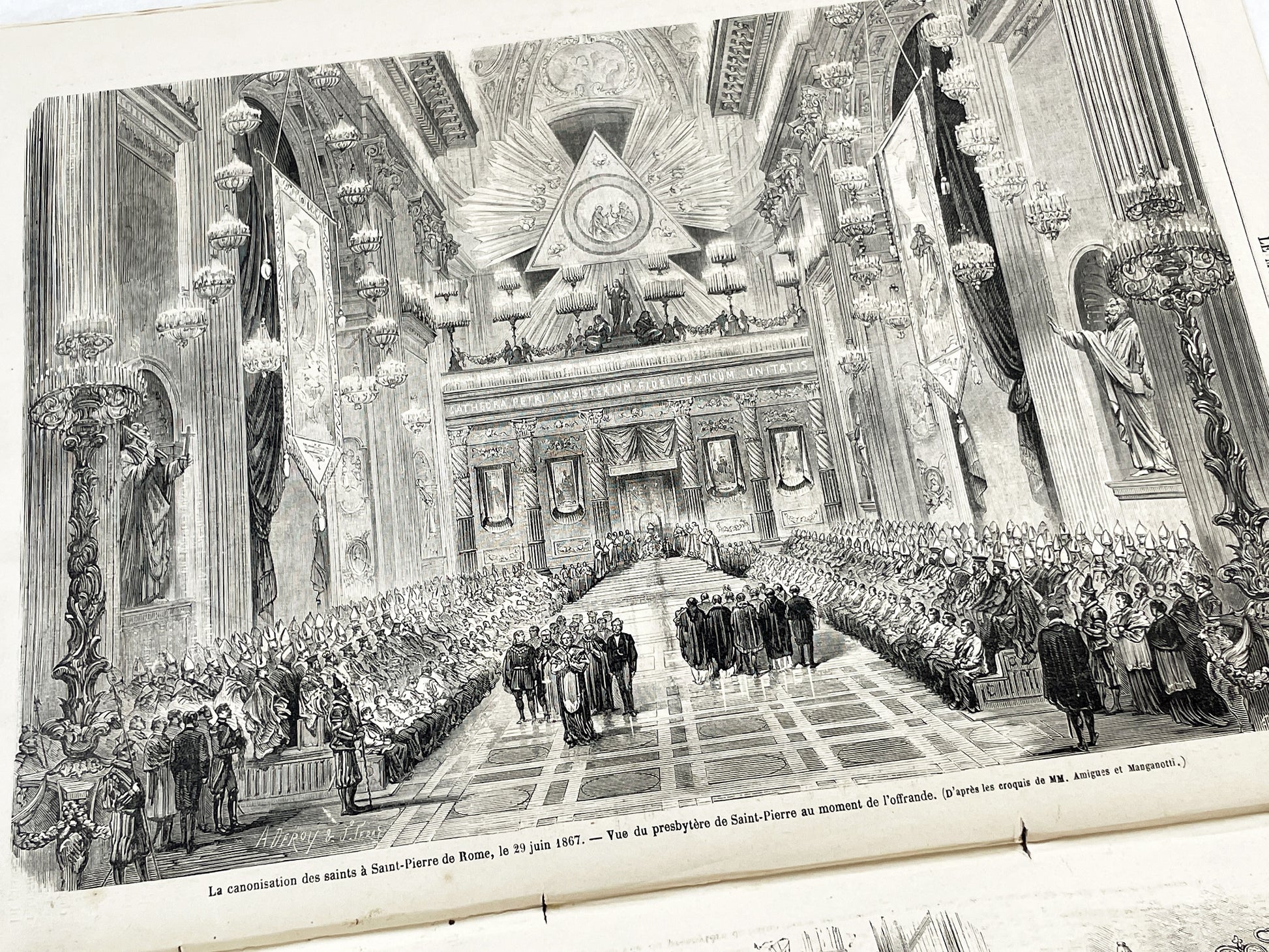 1860s - Stunning newspaper "Le monde illustré" with beautiful engravings - French newspaper from 1867 - 16 pages