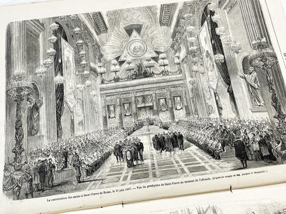 1860s - Stunning newspaper "Le monde illustré" with beautiful engravings - French newspaper from 1867 - 16 pages