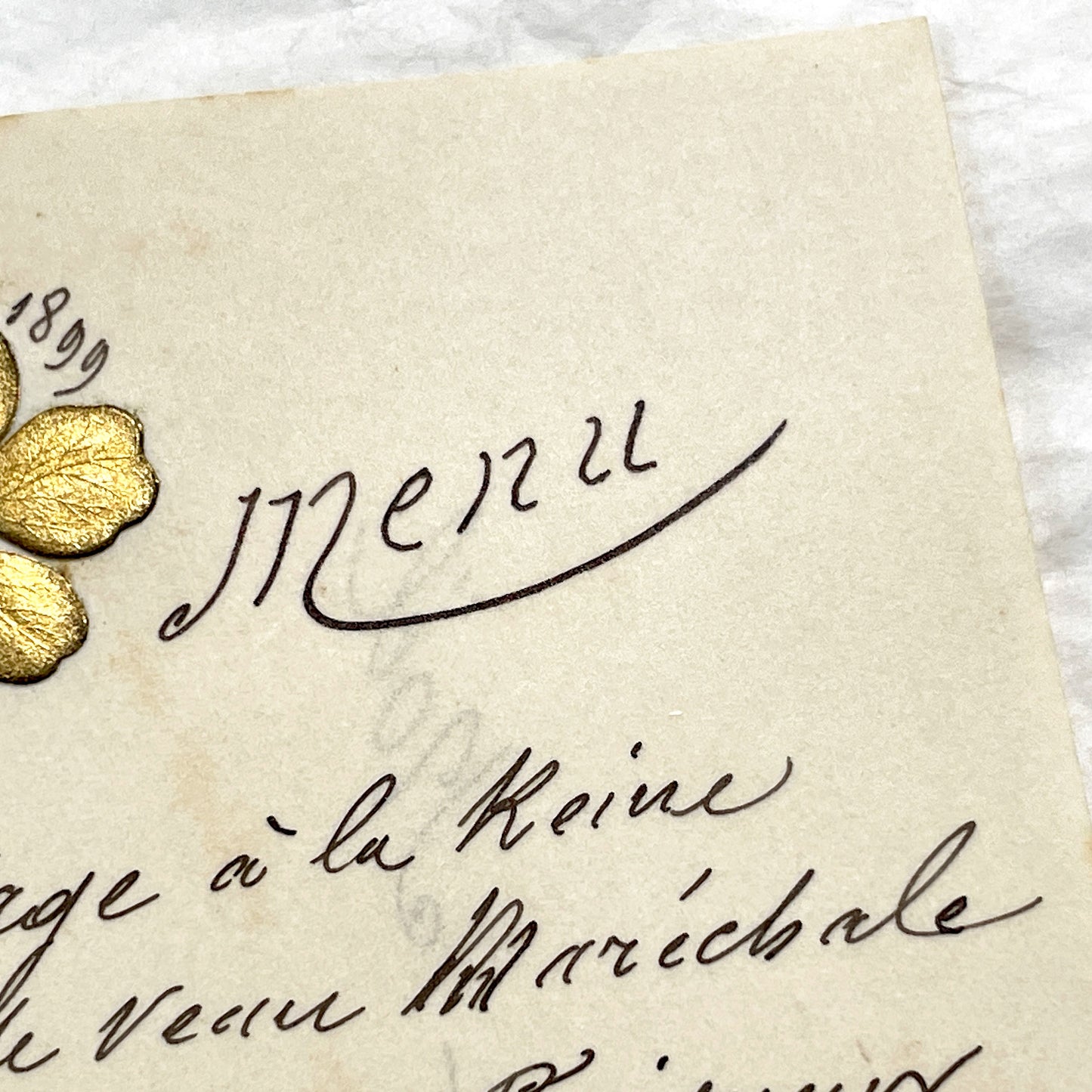 Late 19th - Exquisite 1899 French Menu - Hand-scripted Dining Card - Elegant Culinary Experience - Vintage Collectible