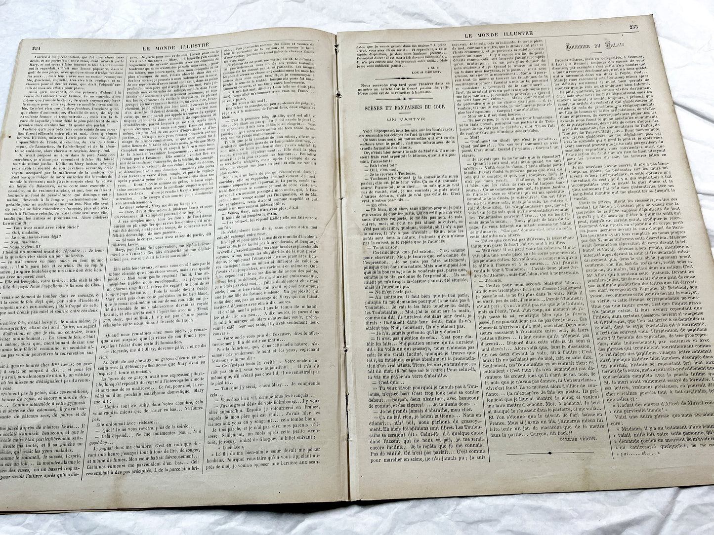 1870s - Stunning newspaper "Le monde illustré" with beautiful engravings - French newspaper from 1872 - 16 pages