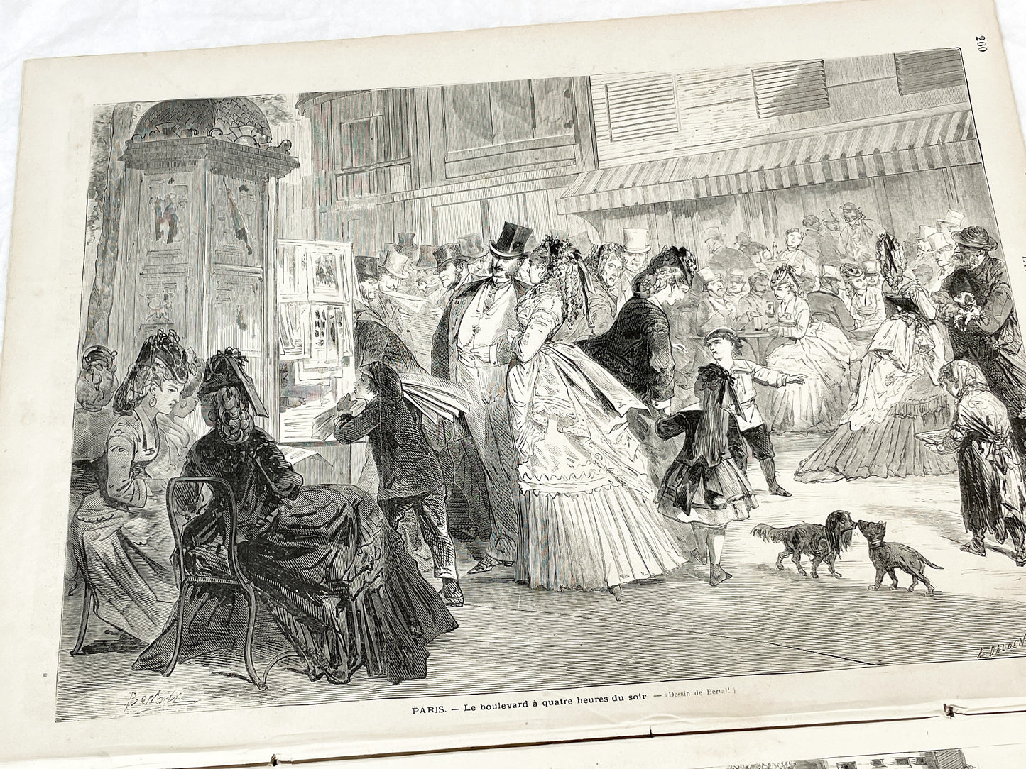 1870s - Stunning newspaper "Le monde illustré" with beautiful engravings - French newspaper from 1872 - 16 pages