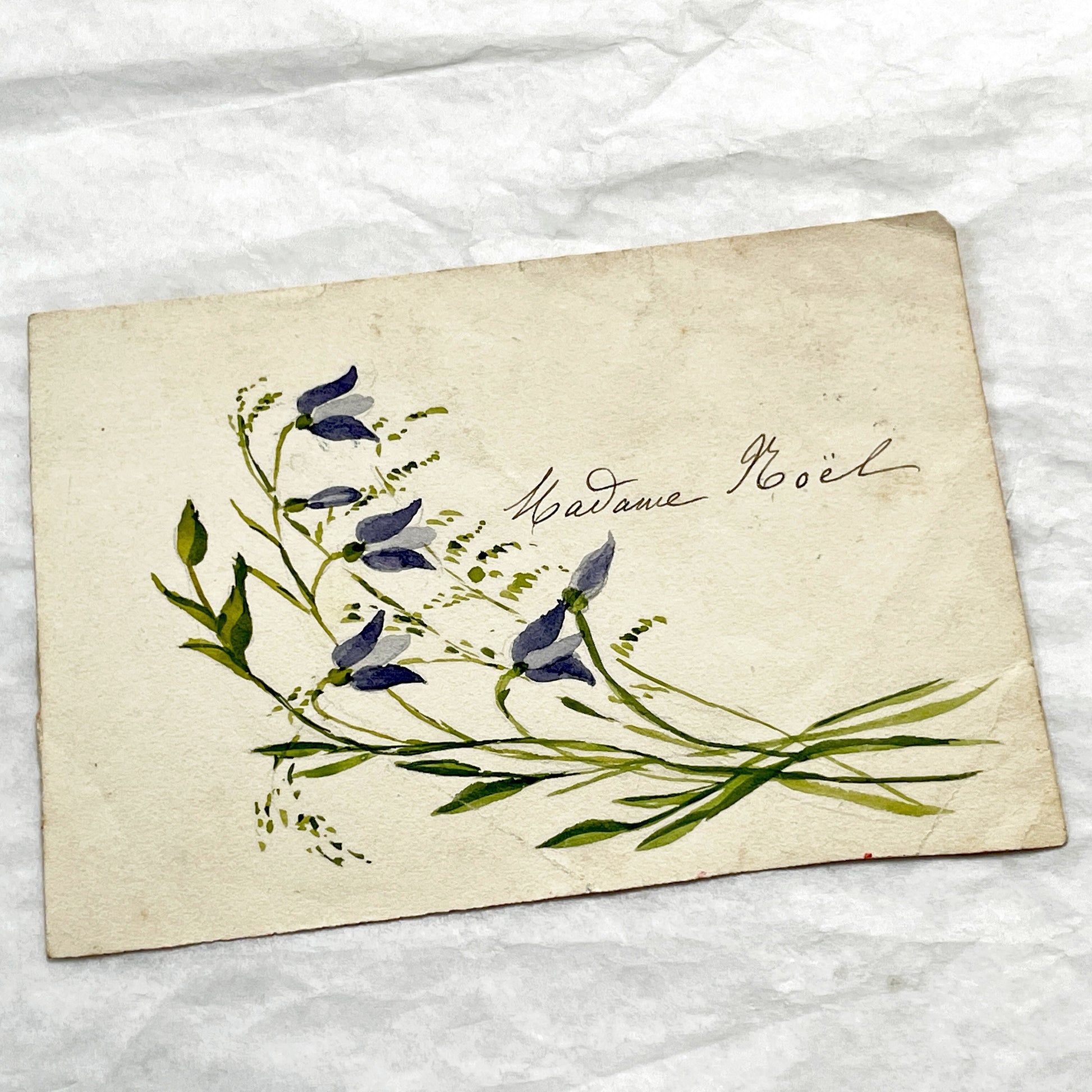 1890s - French Handwritten Menu Card - Elegant Culinary History - Vintage Dining Experience - December 1896 Festive Meal