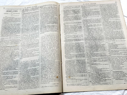 1870s - Stunning newspaper "Le monde illustré" with beautiful engravings - French newspaper from 1872 - 16 pages