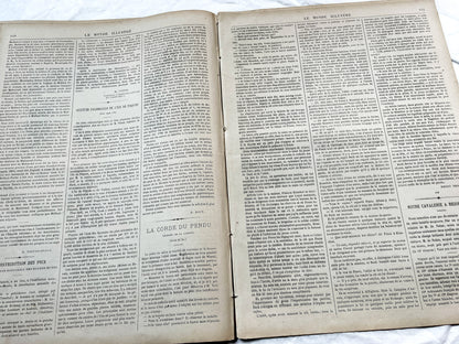 1870s - Stunning newspaper "Le monde illustré" with beautiful engravings - French newspaper from 1872 - 16 pages