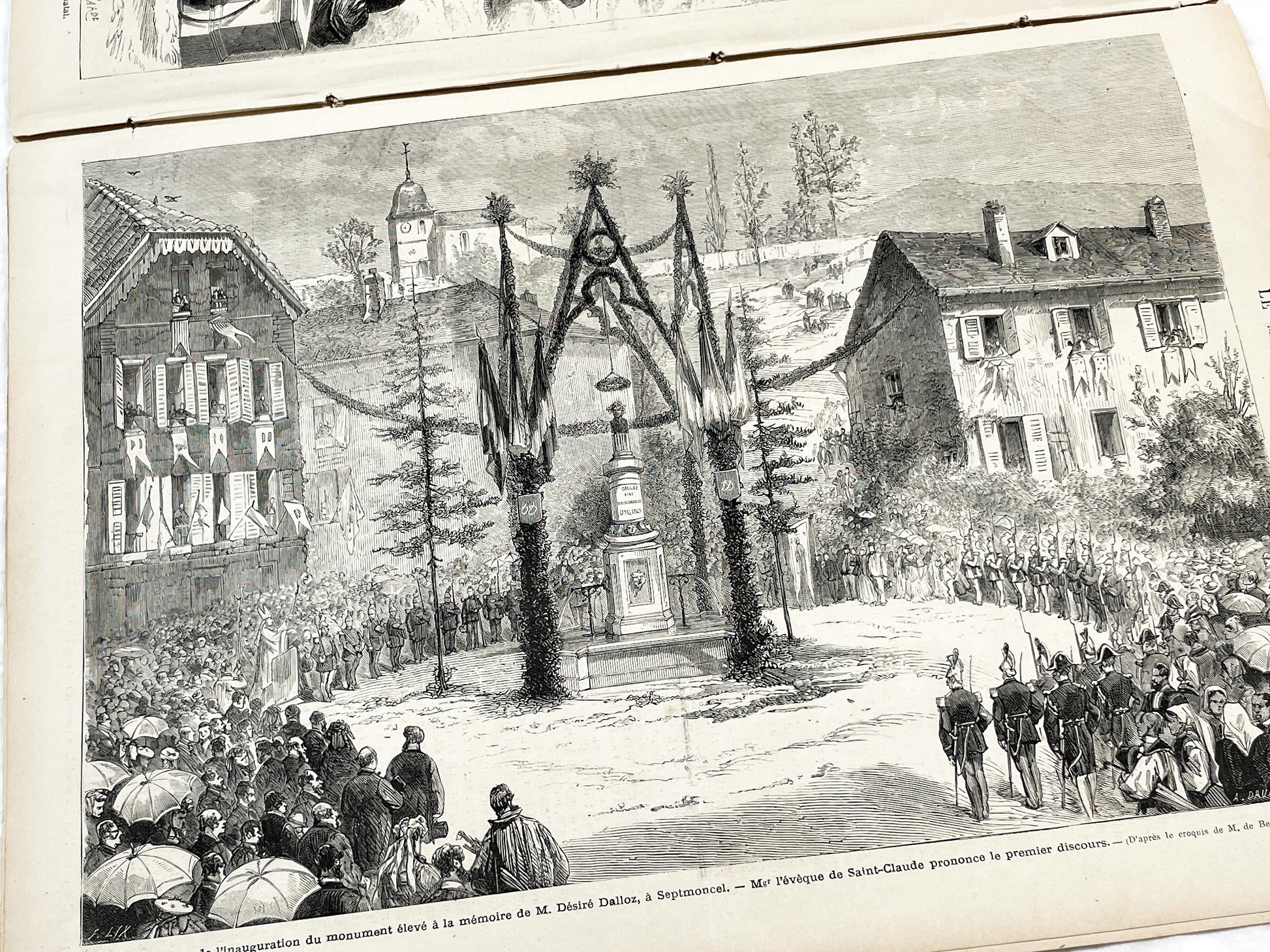 1870s - Stunning newspaper "Le monde illustré" with beautiful engravings - French newspaper from 1872 - 16 pages