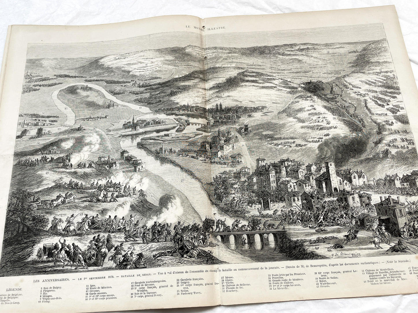 1870s - Stunning newspaper "Le monde illustré" with beautiful engravings - French newspaper from 1872 - 16 pages