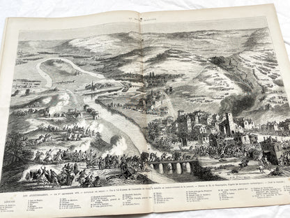 1870s - Stunning newspaper "Le monde illustré" with beautiful engravings - French newspaper from 1872 - 16 pages