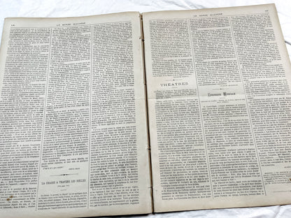 1870s - Stunning newspaper "Le monde illustré" with beautiful engravings - French newspaper from 1872 - 16 pages