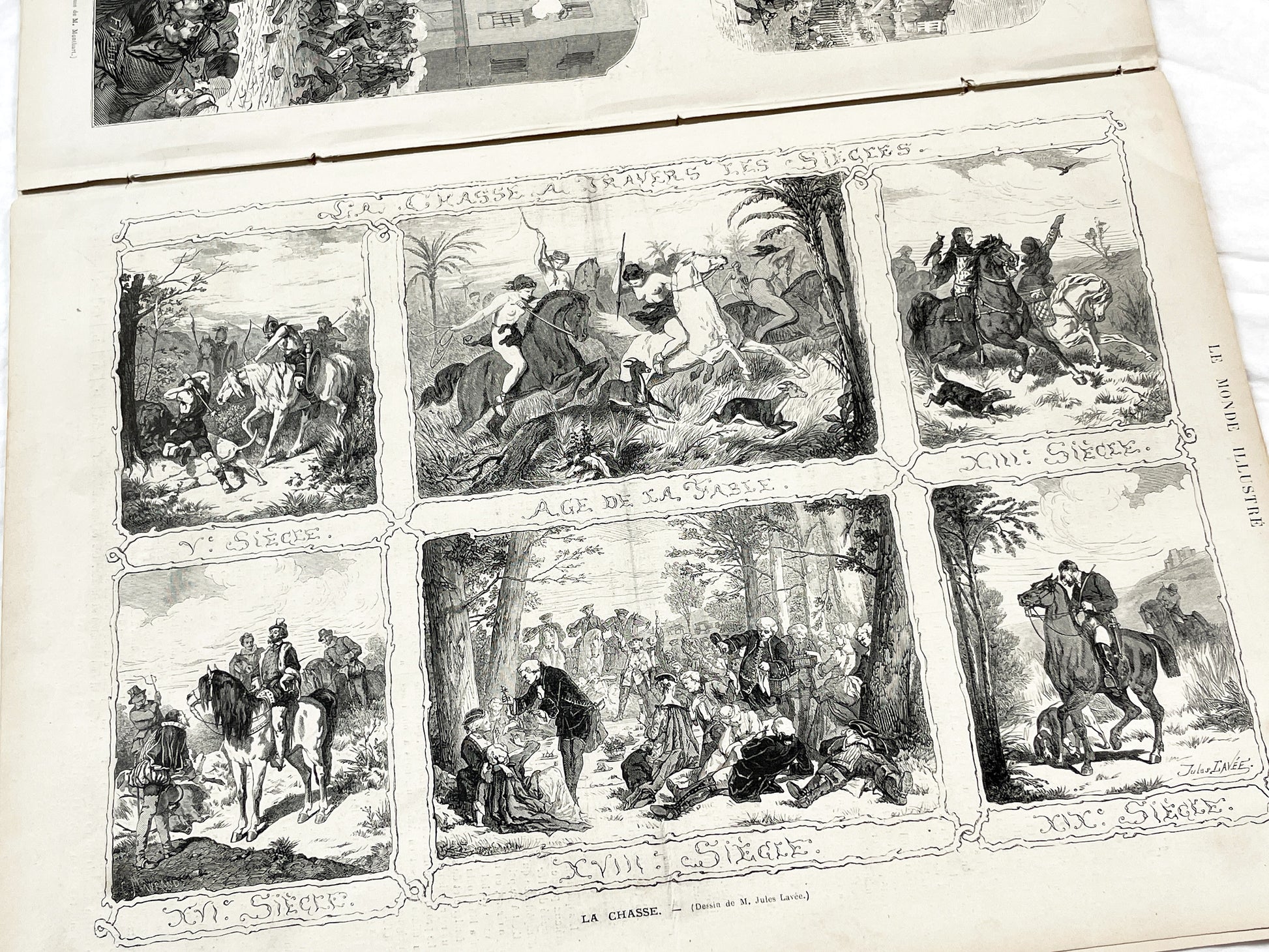 1870s - Stunning newspaper "Le monde illustré" with beautiful engravings - French newspaper from 1872 - 16 pages