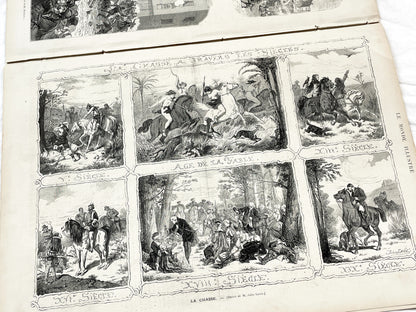 1870s - Stunning newspaper "Le monde illustré" with beautiful engravings - French newspaper from 1872 - 16 pages