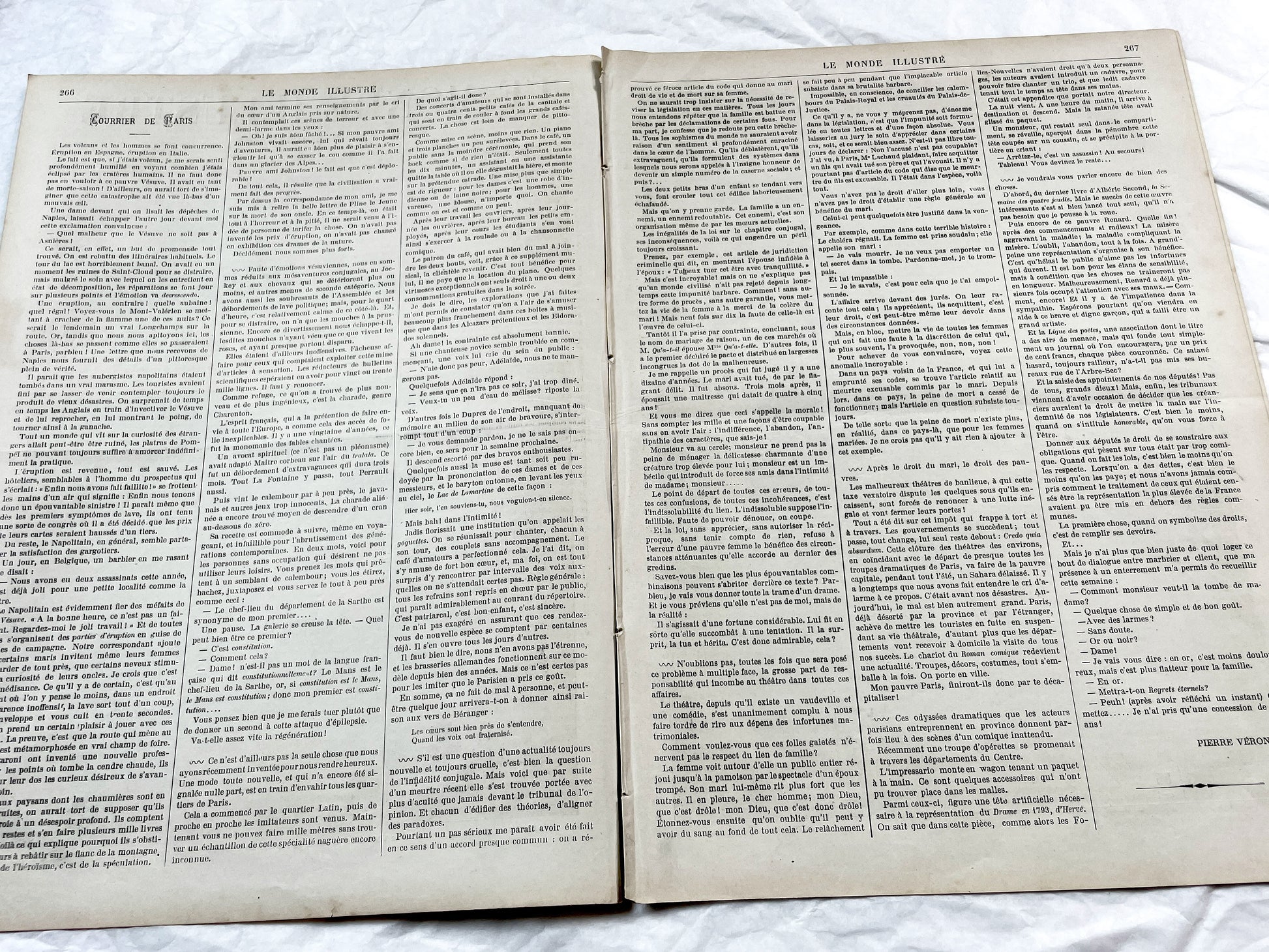 1870s - Stunning newspaper "Le monde illustré" with beautiful engravings - French newspaper from 1872 - 16 pages