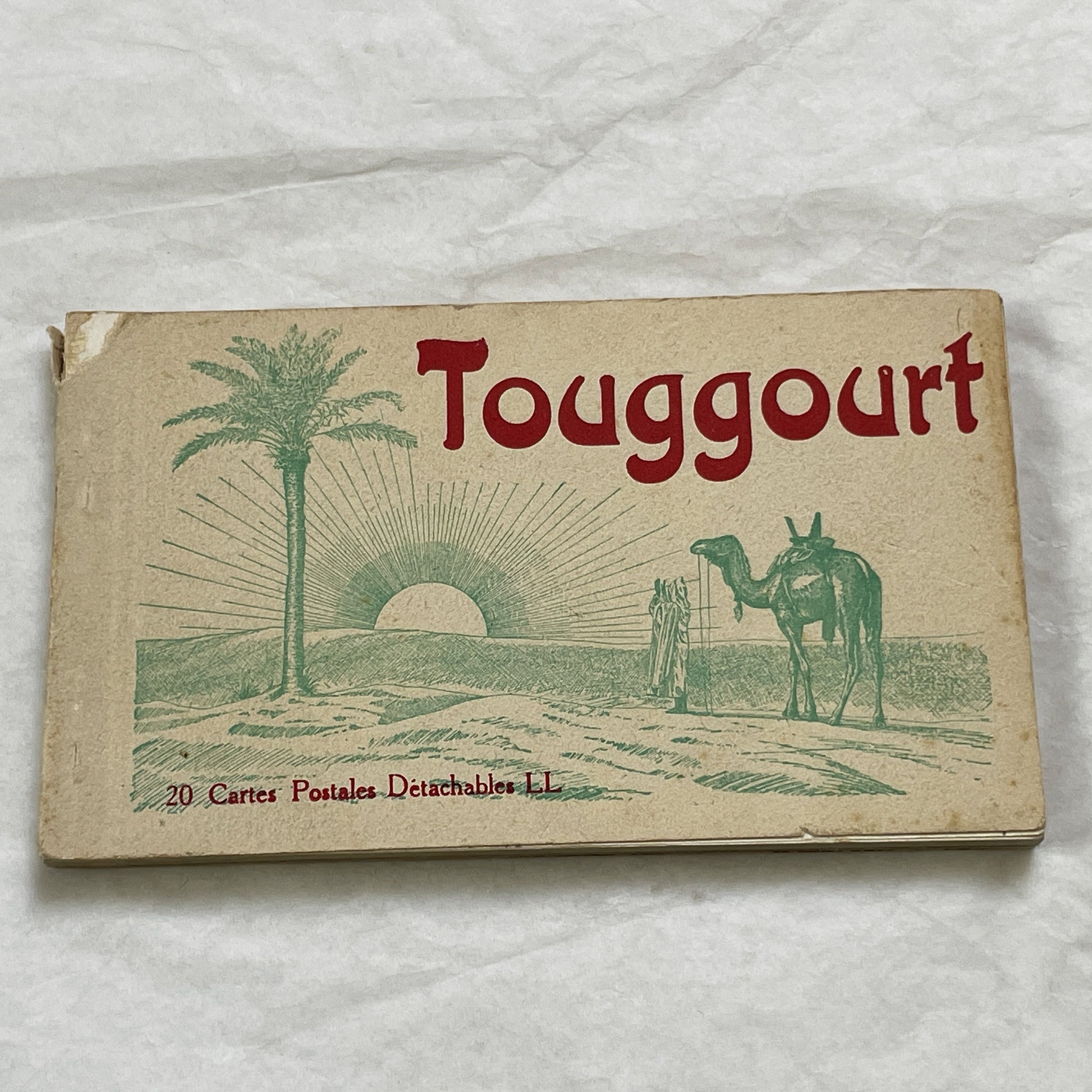 1910s - Touggourt Postcard Booklet - Vintage North African Photos - Algerian Oasis Scenes - Historical Travel Souvenir Album