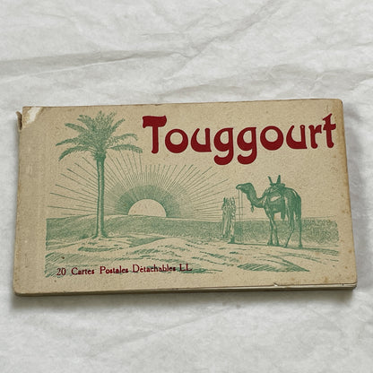 1910s - Touggourt Postcard Booklet - Vintage North African Photos - Algerian Oasis Scenes - Historical Travel Souvenir Album