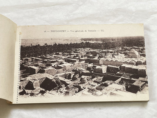 1910s - Touggourt Postcard Booklet - Vintage North African Photos - Algerian Oasis Scenes - Historical Travel Souvenir Album