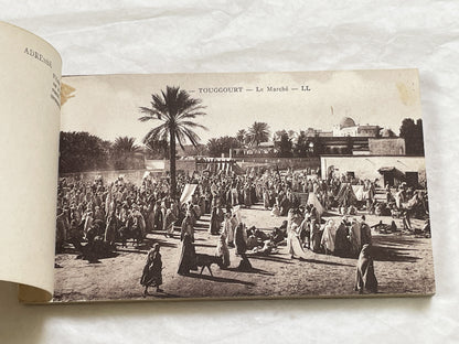 1910s - Touggourt Postcard Booklet - Vintage North African Photos - Algerian Oasis Scenes - Historical Travel Souvenir Album
