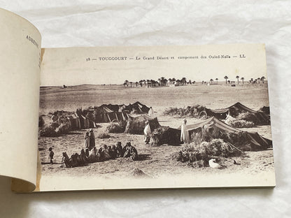 1910s - Touggourt Postcard Booklet - Vintage North African Photos - Algerian Oasis Scenes - Historical Travel Souvenir Album