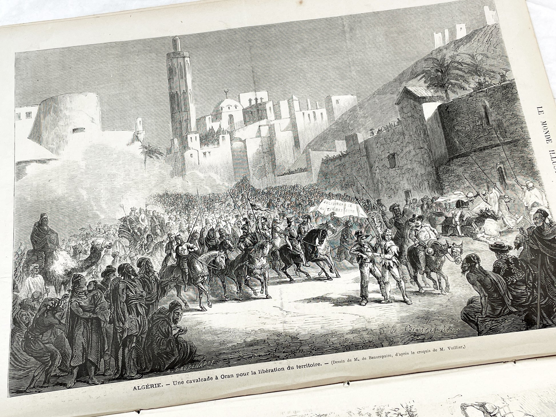 1870s - Stunning newspaper "Le monde illustré" with beautiful engravings - French newspaper from 1872 - 16 pages