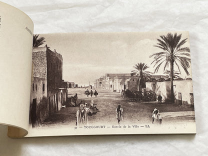 1910s - Touggourt Postcard Booklet - Vintage North African Photos - Algerian Oasis Scenes - Historical Travel Souvenir Album