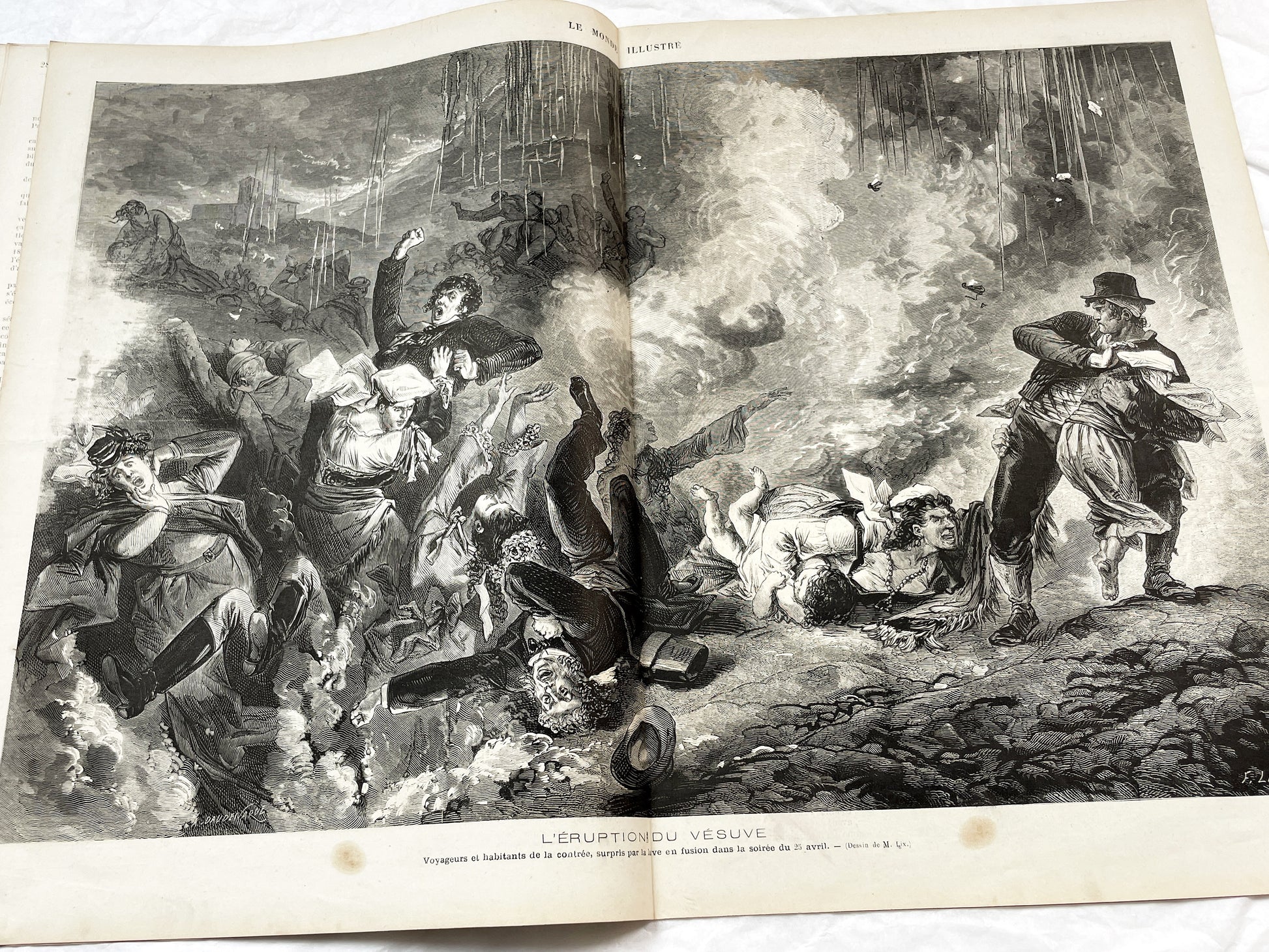 1870s - Stunning newspaper "Le monde illustré" with beautiful engravings - French newspaper from 1872 - 16 pages