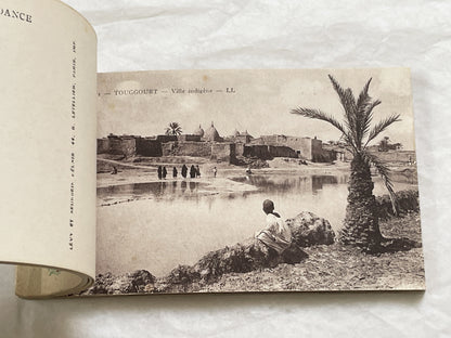 1910s - Touggourt Postcard Booklet - Vintage North African Photos - Algerian Oasis Scenes - Historical Travel Souvenir Album