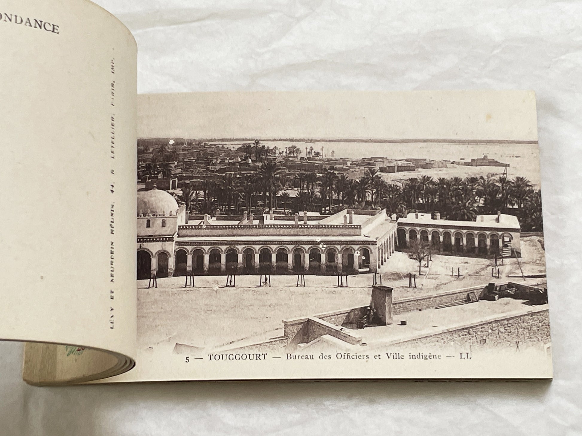 1910s - Touggourt Postcard Booklet - Vintage North African Photos - Algerian Oasis Scenes - Historical Travel Souvenir Album