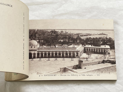 1910s - Touggourt Postcard Booklet - Vintage North African Photos - Algerian Oasis Scenes - Historical Travel Souvenir Album