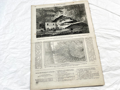 1870s - Stunning newspaper "Le monde illustré" with beautiful engravings - French newspaper from 1872 - 16 pages