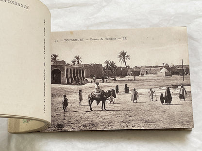 1910s - Touggourt Postcard Booklet - Vintage North African Photos - Algerian Oasis Scenes - Historical Travel Souvenir Album