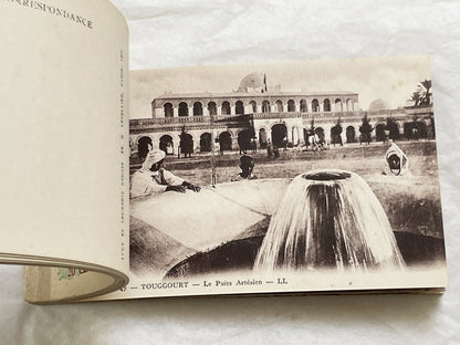 1910s - Touggourt Postcard Booklet - Vintage North African Photos - Algerian Oasis Scenes - Historical Travel Souvenir Album
