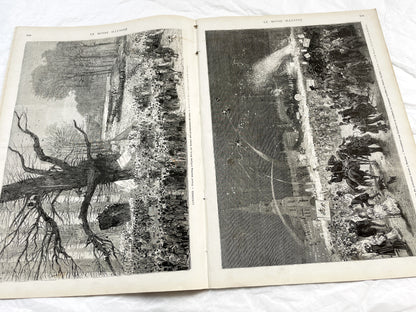 1870s - Stunning newspaper "Le monde illustré" with beautiful engravings - French newspaper from 1872 - 16 pages