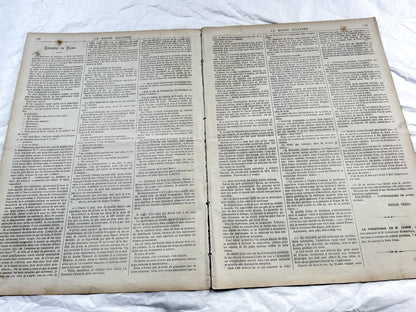 1870s - Stunning newspaper "Le monde illustré" with beautiful engravings - French newspaper from 1872 - 16 pages