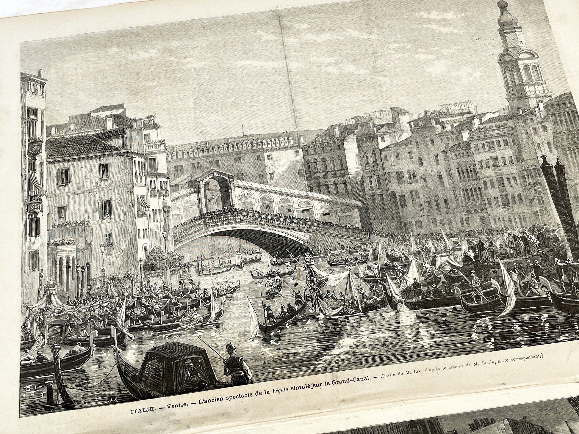 1870s - Stunning newspaper "Le monde illustré" with beautiful engravings - French newspaper from 1872 - 16 pages