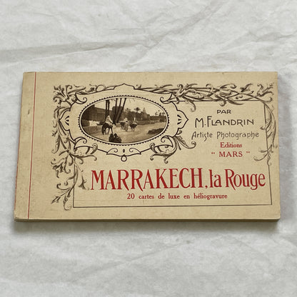 1920s - Marrakesh Heliogravure Postcard Booklet - Vintage Morocco Travel Souvenir - Photography - Historic African City Scapes and Culture