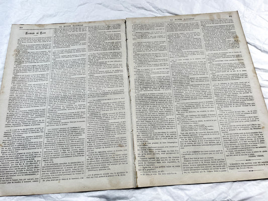 1870s - Stunning newspaper "Le monde illustré" with beautiful engravings - French newspaper from 1872 - 16 pages