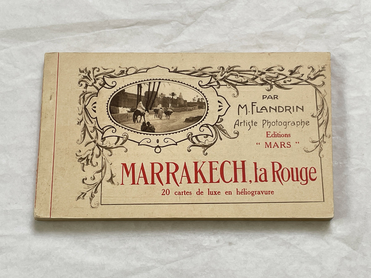 1920s - Marrakesh Heliogravure Postcard Booklet - Vintage Morocco Travel Souvenir - Photography - Historic African City Scapes and Culture