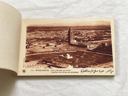 1920s - Marrakesh Heliogravure Postcard Booklet - Vintage Morocco Travel Souvenir - Photography - Historic African City Scapes and Culture