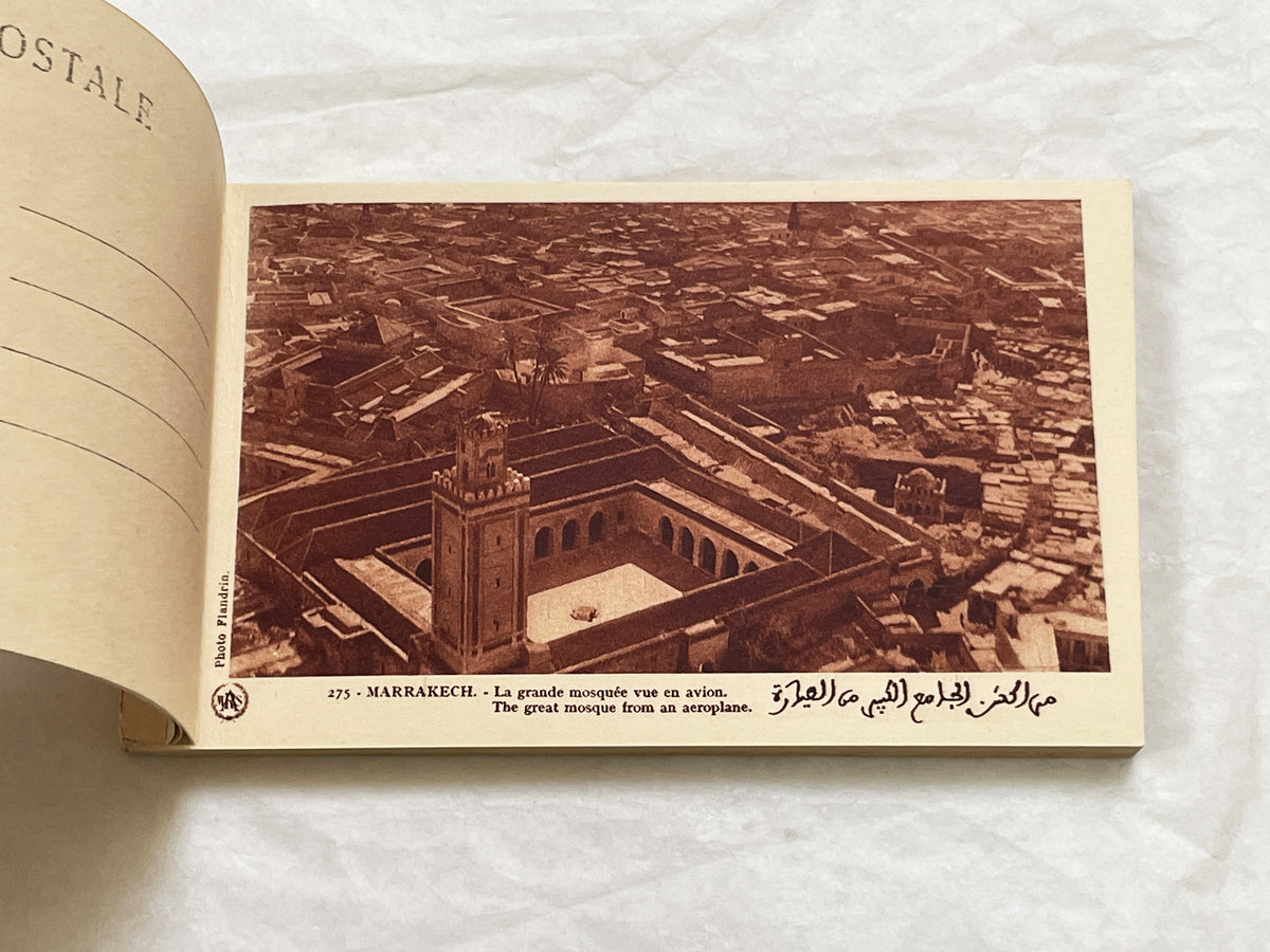 1920s - Marrakesh Heliogravure Postcard Booklet - Vintage Morocco Travel Souvenir - Photography - Historic African City Scapes and Culture