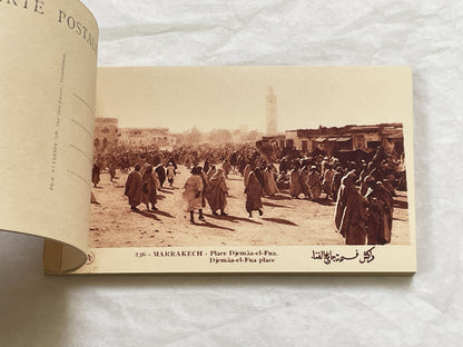 1920s - Marrakesh Heliogravure Postcard Booklet - Vintage Morocco Travel Souvenir - Photography - Historic African City Scapes and Culture