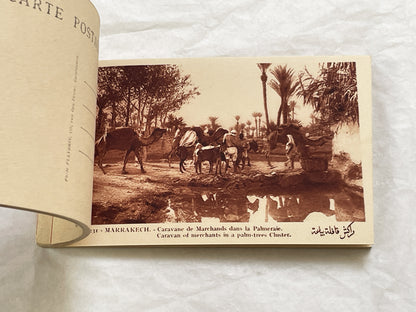 1920s - Marrakesh Heliogravure Postcard Booklet - Vintage Morocco Travel Souvenir - Photography - Historic African City Scapes and Culture