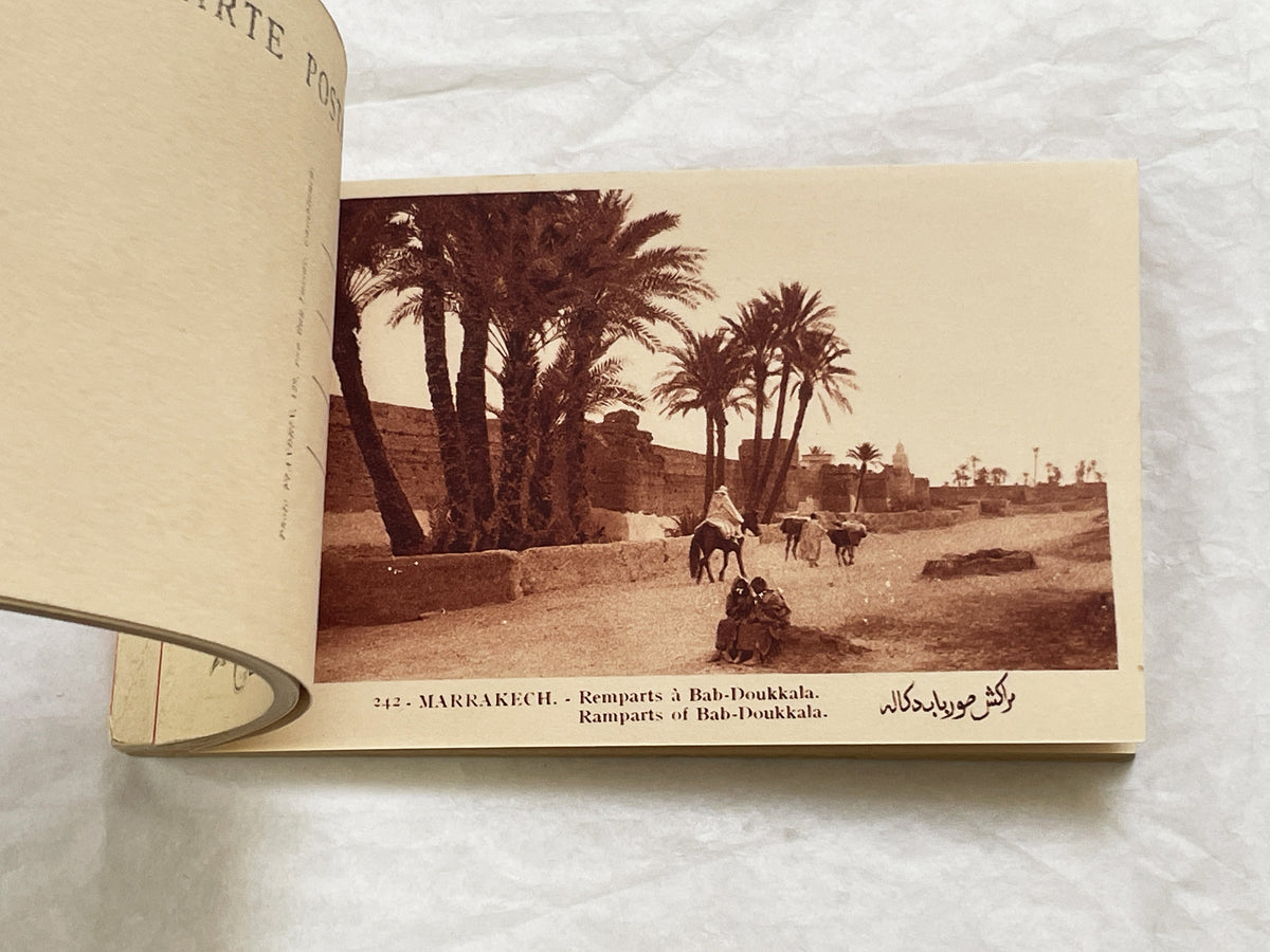1920s - Marrakesh Heliogravure Postcard Booklet - Vintage Morocco Travel Souvenir - Photography - Historic African City Scapes and Culture
