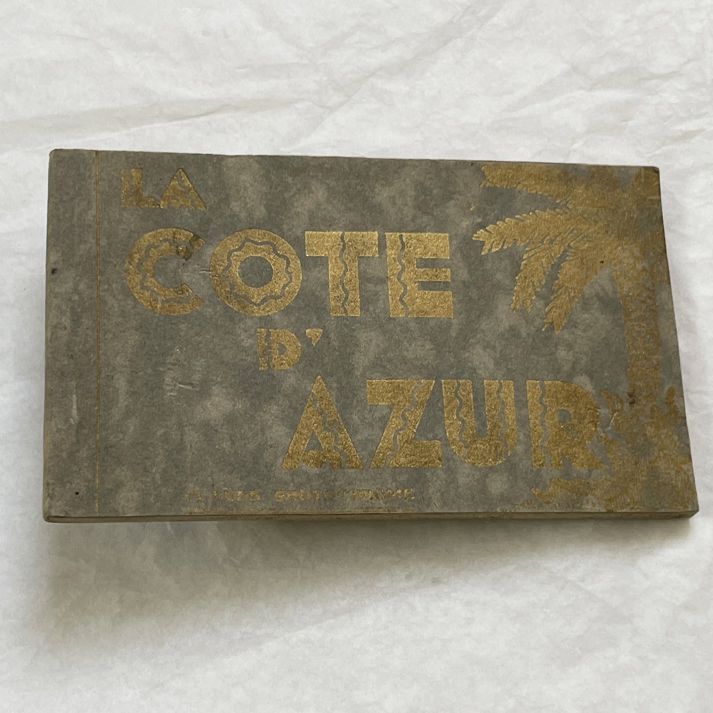 1920s - 15 Vintage Postcards - Folder - French Riviera Travel Souvenir - Côte d'Azur Scenery - Monaco - Cannes - Menton - Antibes