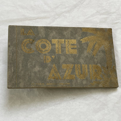 1920s - 15 Vintage Postcards - Folder - French Riviera Travel Souvenir - Côte d'Azur Scenery - Monaco - Cannes - Menton - Antibes