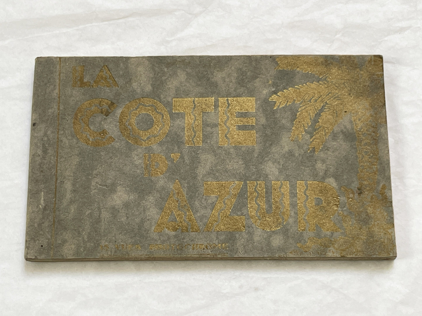 1920s - 15 Vintage Postcards - Folder - French Riviera Travel Souvenir - Côte d'Azur Scenery - Monaco - Cannes - Menton - Antibes