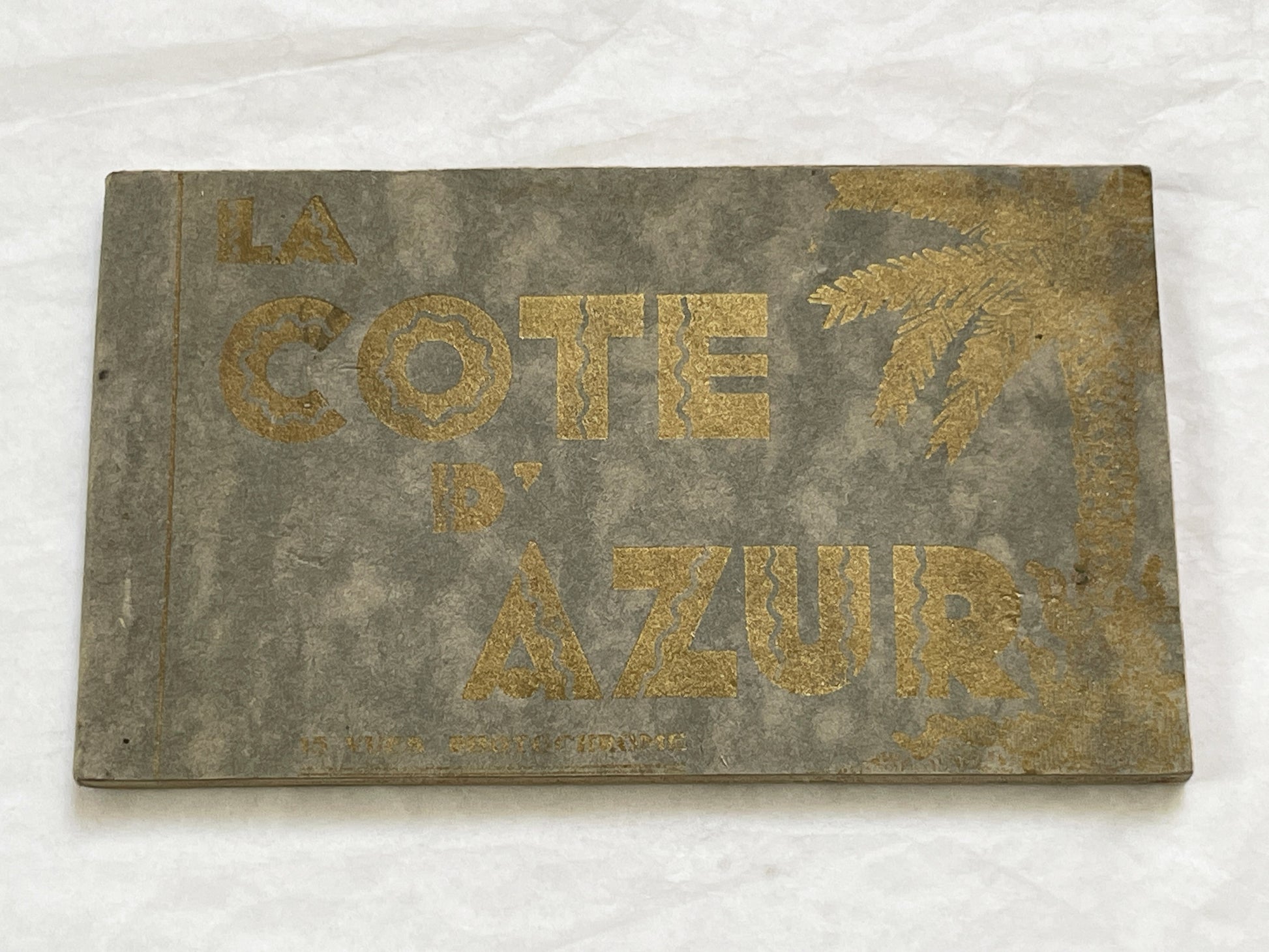 1920s - 15 Vintage Postcards - Folder - French Riviera Travel Souvenir - Côte d'Azur Scenery - Monaco - Cannes - Menton - Antibes