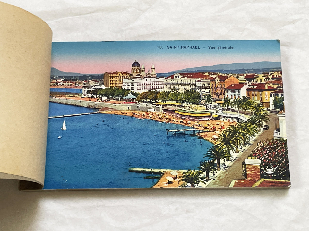 1920s - 15 Vintage Postcards - Folder - French Riviera Travel Souvenir - Côte d'Azur Scenery - Monaco - Cannes - Menton - Antibes