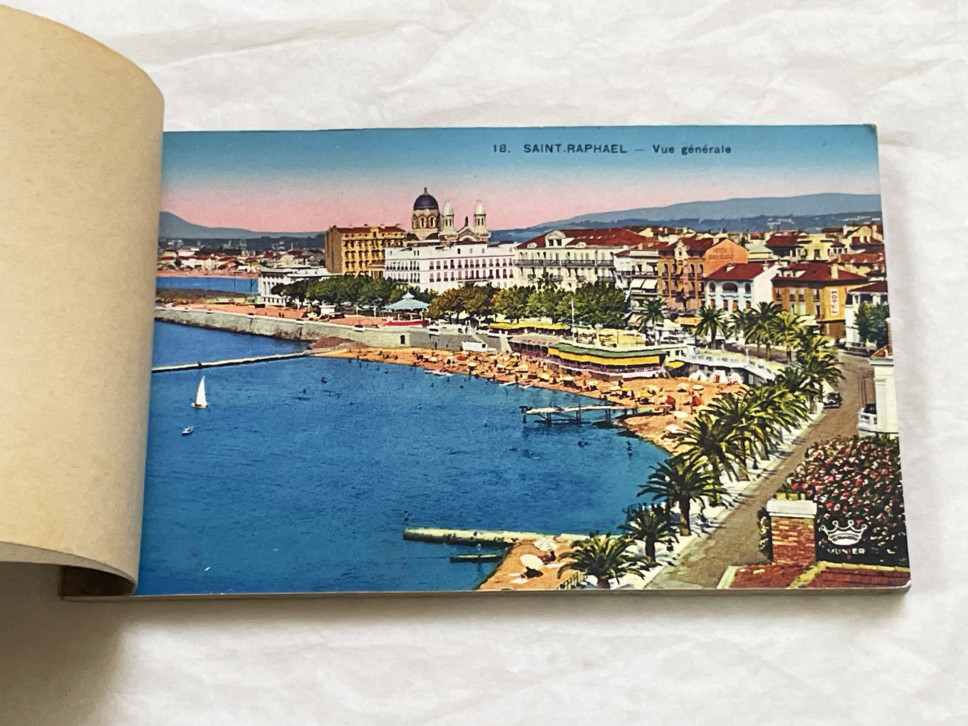 1920s - 15 Vintage Postcards - Folder - French Riviera Travel Souvenir - Côte d'Azur Scenery - Monaco - Cannes - Menton - Antibes