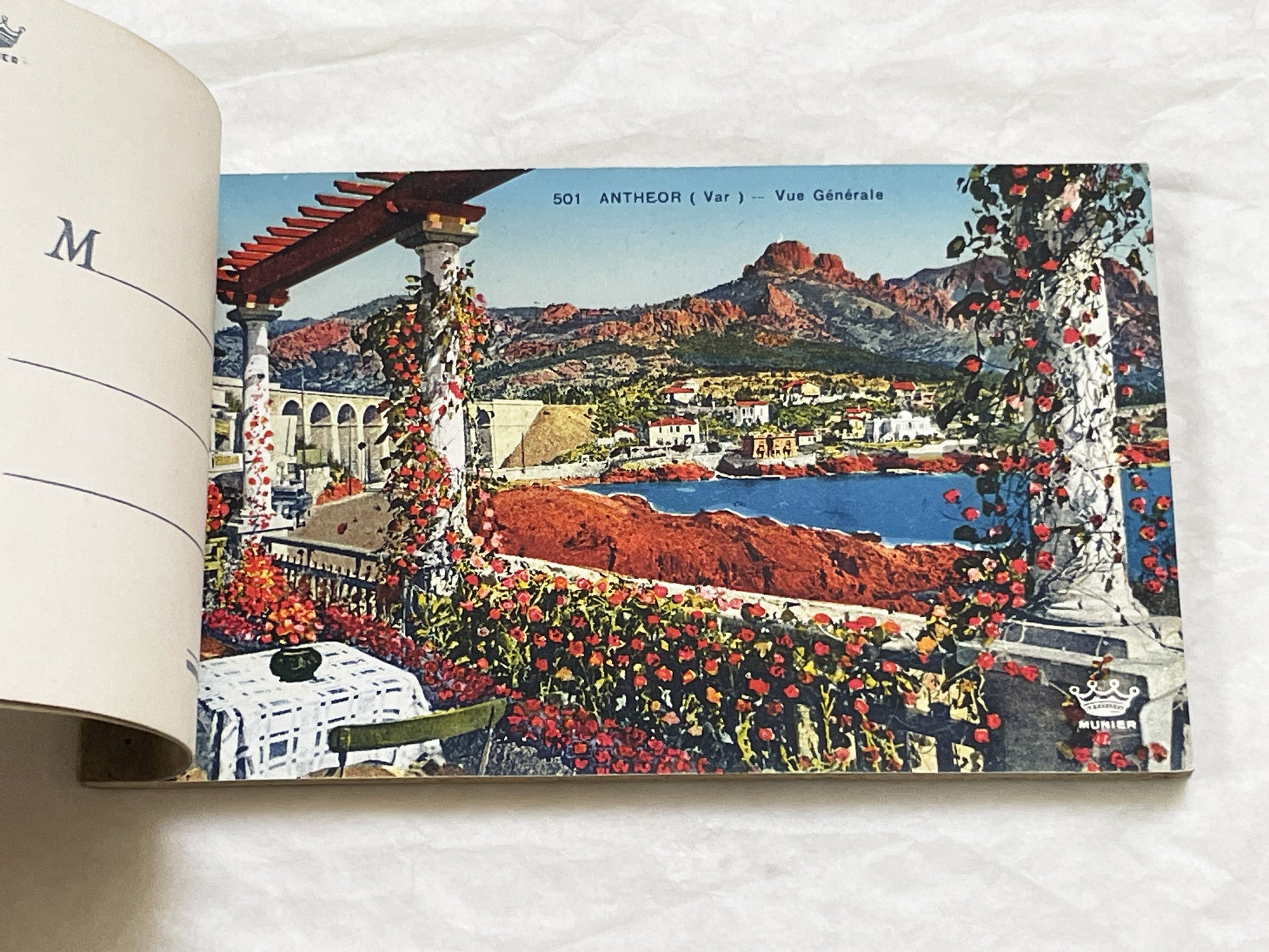 1920s - 15 Vintage Postcards - Folder - French Riviera Travel Souvenir - Côte d'Azur Scenery - Monaco - Cannes - Menton - Antibes