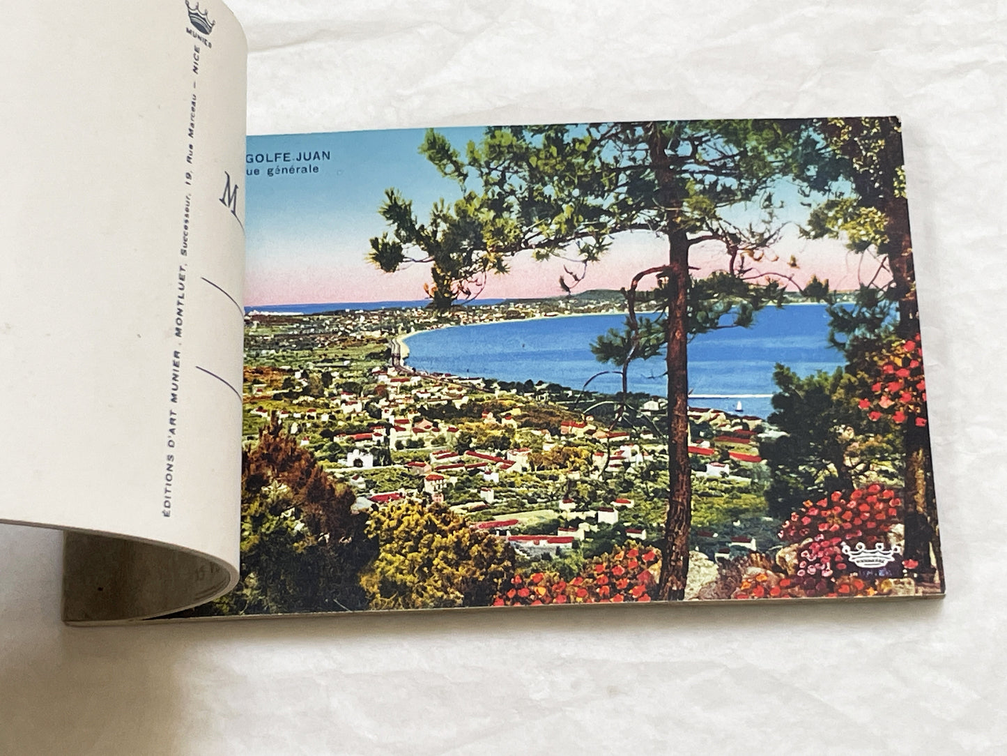 1920s - 15 Vintage Postcards - Folder - French Riviera Travel Souvenir - Côte d'Azur Scenery - Monaco - Cannes - Menton - Antibes